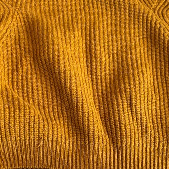 Wilfred Textured Crewneck Sweater in Mustard - Picture 7 of 7